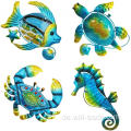Tropische Meeresschildkröten Seahorse Krabbenfischwanddekoration